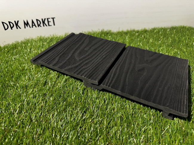 Фасадная панель дпк Polywood 3D Графит 