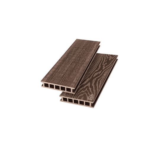 Террасная доска из ДПК Savewood Fagus радиальный распил терракот